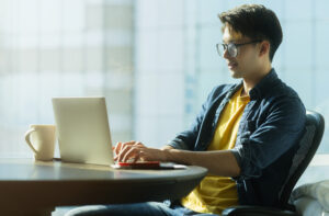 Freelancer can work from anywhere with having laptop 